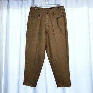 Eddie Bauer Womens Jeans 31x27 Brown High Rise Relaxed Fit Cotton Outdoor Hiking